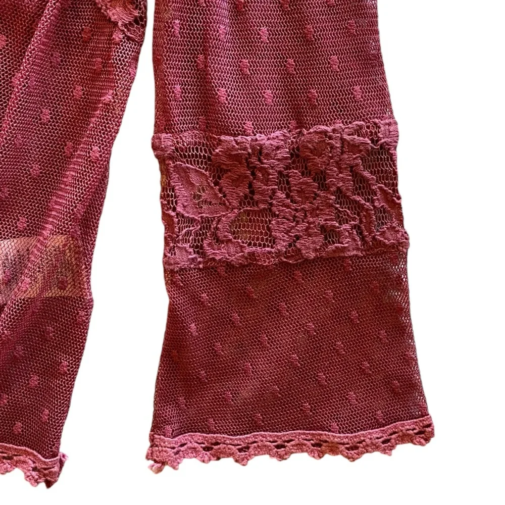 Urban Outfitters Free People Girls Burgundy Shirt Top Size XS Good Condition!